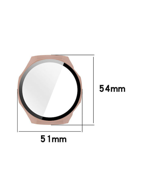 Πλαστική Θήκη με Τζαμάκι σε Ασημί χρώμα για Huawei Watch GT 6 Pro