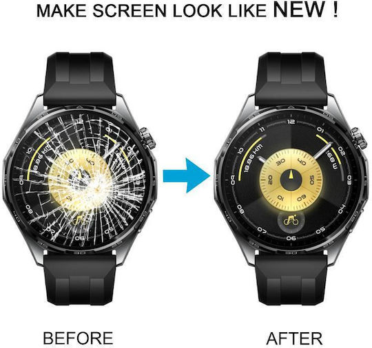 Huawei Watch GT 6 46mm Original Frontbildschirmabdeckung Außen Glas Schwarz