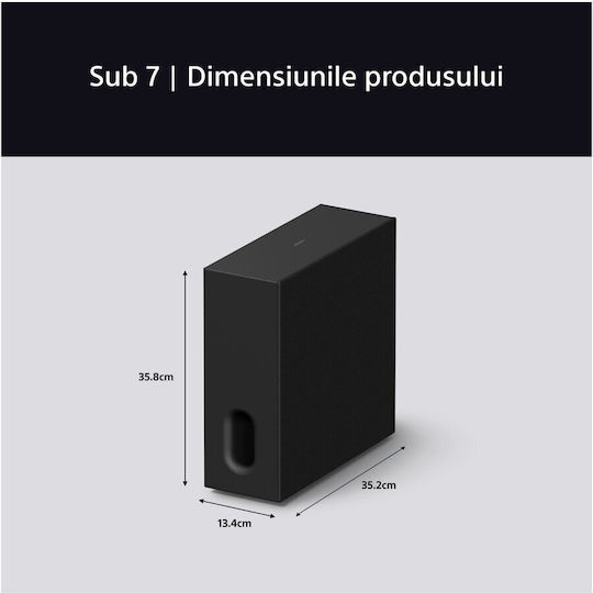 Sony BRAVIA THEATRE SUBWOOFER Безжично Самоусилващ Субуфер 100W Черен