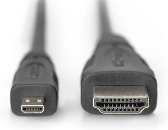 Digitus High Speed HDMI 1.4 High Speed 1080p 120Hz Cable HDMI Male - HDMI Male 1m Black