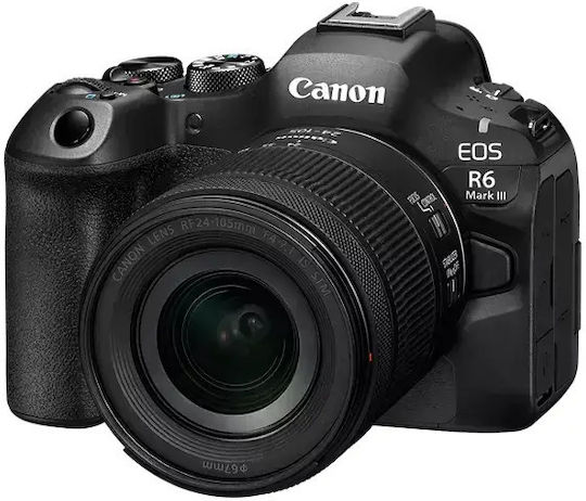 Canon EOS R6 Mark III Mirrorless Φωτογραφική Μηχανή Kit (RF 24-105mm F4-7.1 IS STM) Μαύρη