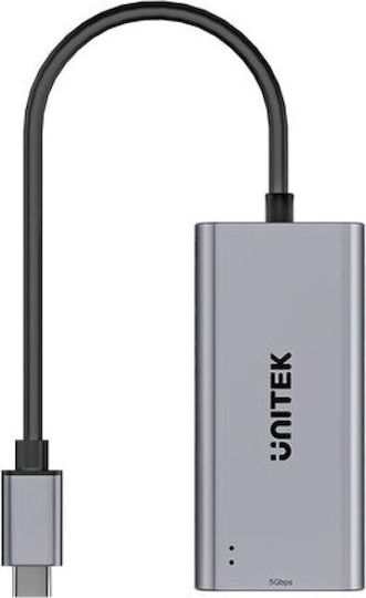 Unitek U1343AGY01 Αντάπτορας Δικτύου USB-C με Ενσύρματη Σύνδεση Ethernet
