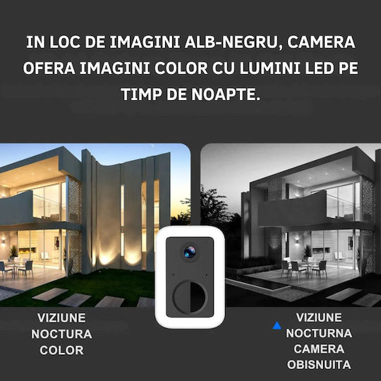 Taggo TAG554-SOLAR-WIFI-3MP Cameră De Supraveghere IP Wi-Fi Full HD+ 3MP Rezistentă La Apă Cu Baterie Și Comunicare Bidirecțională