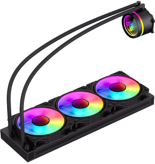 GameMax IceBurg 360 Infinity Υδρόψυξη AIO CPU με 3 Ανεμιστήρες 120mm και ARGB Φωτισμό