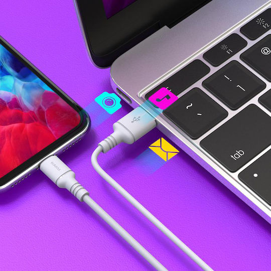 Kakusiga KSC-421 USB-A zu Lightning Kabel Weiß 2m