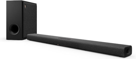 Yamaha TRUE X 50A Soundbar 2.1.2 Bluetooth, HDMI and Wi-Fi 280W with Wireless Subwoofer and Remote Control Carbon Grey