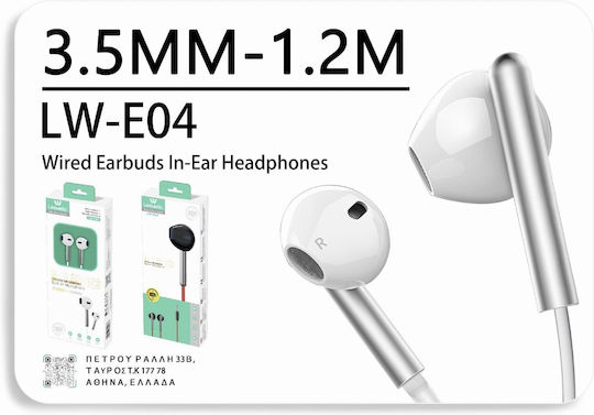 Leewello Ακουστικά Ψείρες In Ear Λευκά