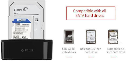 Orico ORICO 2.5 / 3.5 inch 2 Bay USB3.0 Hard Drive Dock