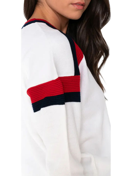 Frankie Women's Long Sleeve Sweater White
