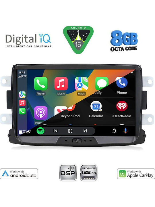 Digital IQ Auto-Audiosystem 2012 (Bluetooth/USB/WiFi/GPS/Apple-Carplay/Android-Auto) mit Touchscreen 8"