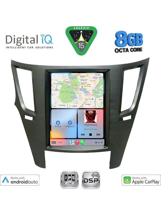 Digital IQ Car Audio System for Subaru Legacy / Outback 2009-2014 (Bluetooth/USB/WiFi/GPS/Apple-Carplay/Android-Auto) with Touch Screen 4.1"