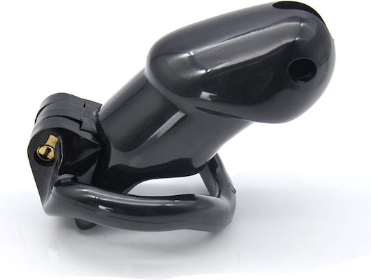 Smd Encaged Chastity Male Penis Cage Adjustable 4 Pieces Fits Hidden Lock & Hollow Design Black