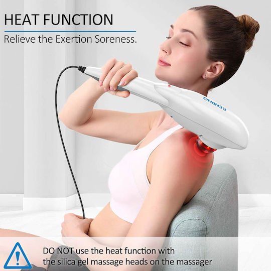 Renpho Massagegerät für den Körper mit Heizfunktion Weiß