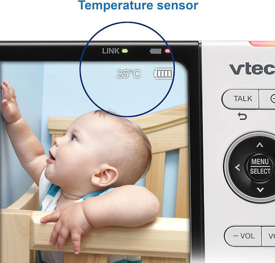 Vtech Безжична бебешка монитор система , двупосочна комуникация и мелодии