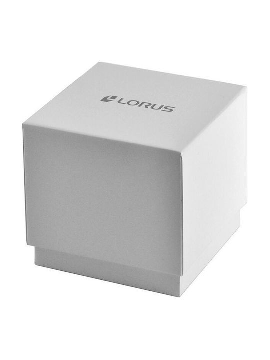 Lorus Ανδρικό Ρολόι 42mm Μπαταρίας με Ασημί Μεταλλικό Μπρασελέ