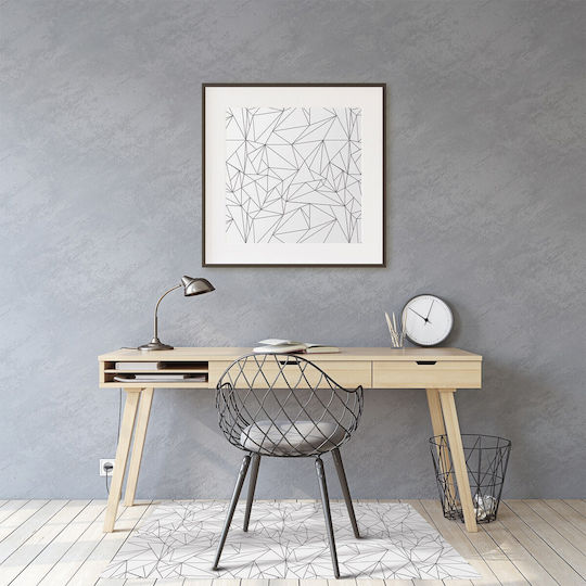Covoraș De Podea Birou Model Protecție Podelei Triunghiuri Simple 100x70 Cm