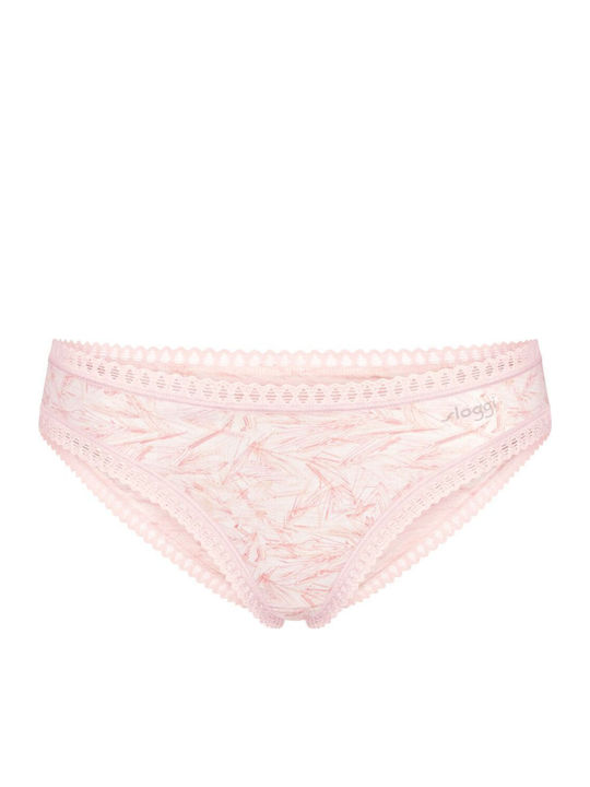 Mini Go Βαμβακερά Γυναικεία Slip 3Pack Σομόν, Κοραλί, Εμπριμέ