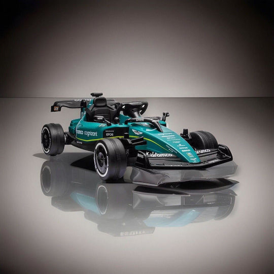 F1 Aston Martin Cu Un Loc Cu Telecomandă Licențiat 24 Volt Albastru Pentru 3+ Ani