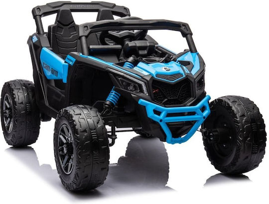 Can Am Maverick Doppelsitzer mit Fernbedienung Lizenziert 12 Volt Blau für 3+ Jahre