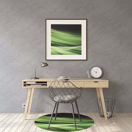Floor Mat Design Office Chair Abstract Grass Fi 100 Cm