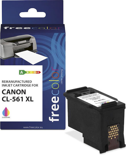 Freecolor Compatible Inkjet Printer Ink Canon CL-561XL 600 Pages 18ml Multiple (Color) 1pcs