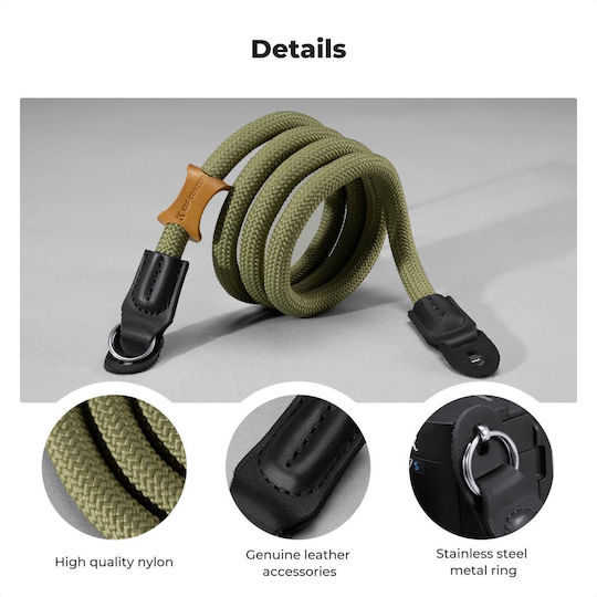 Kampf Concept Urban Wander 05 Camera Strap Neck Shoulder Green Kf13196v1