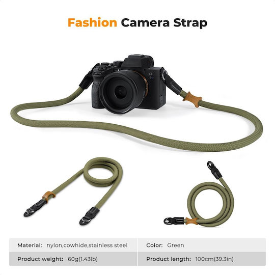 Kampf Concept Urban Wander 05 Camera Strap Neck Shoulder Green Kf13196v1