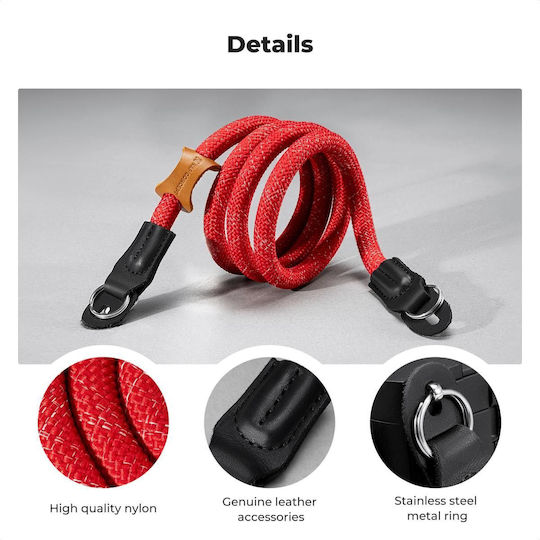 Kampf Concept Urban Wander 05 Camera Strap Neck Shoulder Red Kf13196v2