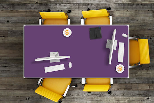 Monochrome Dark Purple Desk Pad 120x60 Cm
