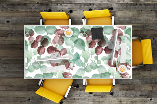 Vinyl-Schreibtischunterlage Tastatur Maus XL Blumenmuster 90x45 cm