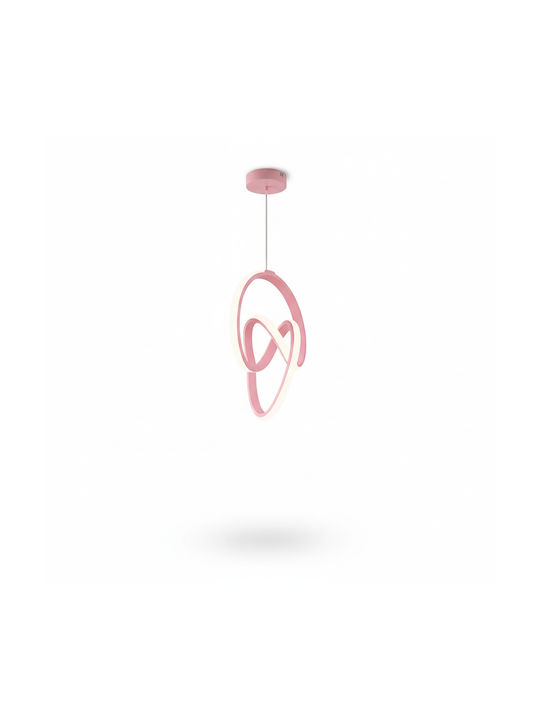 Trend Pink Led Ceiling Light Shark Modern Design Kids Rooms-25 × 25 × 80 Cm