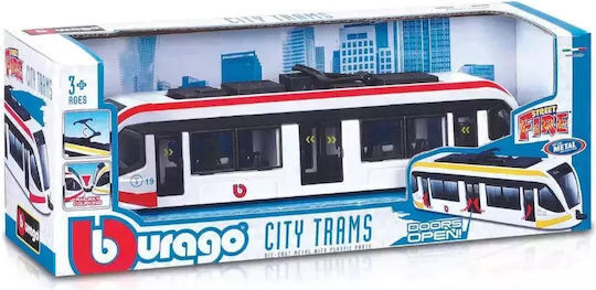 Bburago City Autobuz alb-roșu