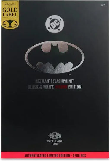Φιγούρα Δράσης Dc Multiverse: Gold Label - Batman Flashpoint (black & White Accent Edition) Batman 18εκ.