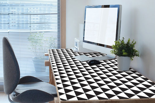 Tăvi Pentru Birou Organizare Tastatură Mouse Triunghiuri 90x45 Cm