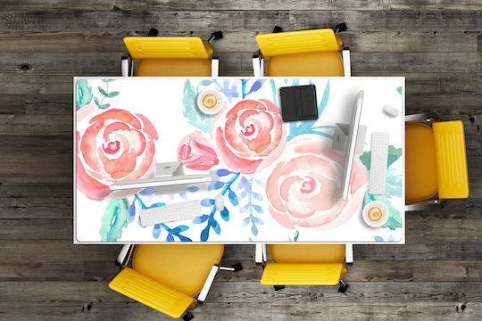 Schreibtischunterlagen Organisation Tastatur Maus Leuchtende Blumen 90x45 cm