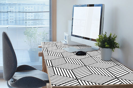 Desk Protector Children's Room Geometric Cubes 100x50 Cm