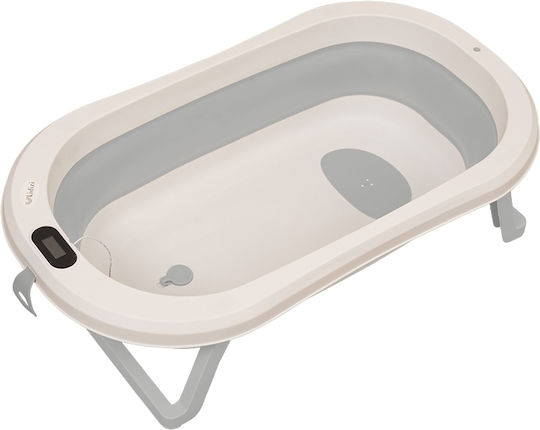 Kidizi Baby Bath with Stand with Thermometer Gray