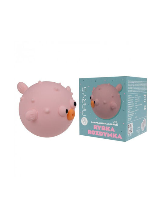 Mary's Led Night Lamp Puffer Fish Pink Mary's Led Night Lamp Puffer Fish Pink