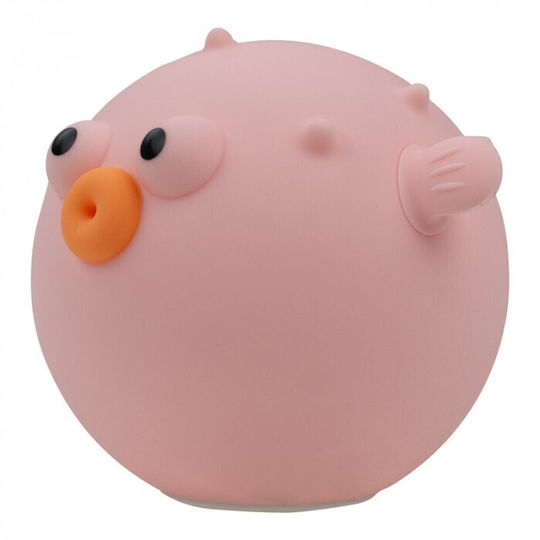 Mary's Led Night Lamp Puffer Fish Pink
