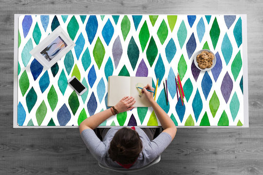 Βινυλικό Σουμέν Πληκτρολόγιο Ποντίκι Χρωματιστά Σχέδια 100x50 Cm