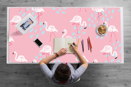 Gaming Schreibtischunterlage Tastatur Maus Flamingo 100x50 cm