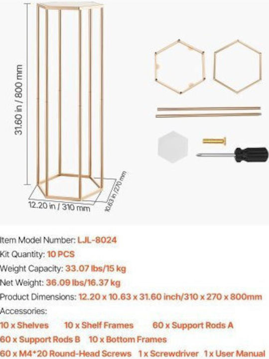 Vevor Hochzeitsdekoration 10Stück 80cm