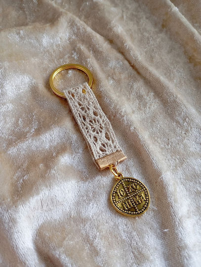 By Anastasia's Art Creations Μαρτυρικό Βάπτισης Μπρελόκ Metallisch Gold 50Stück