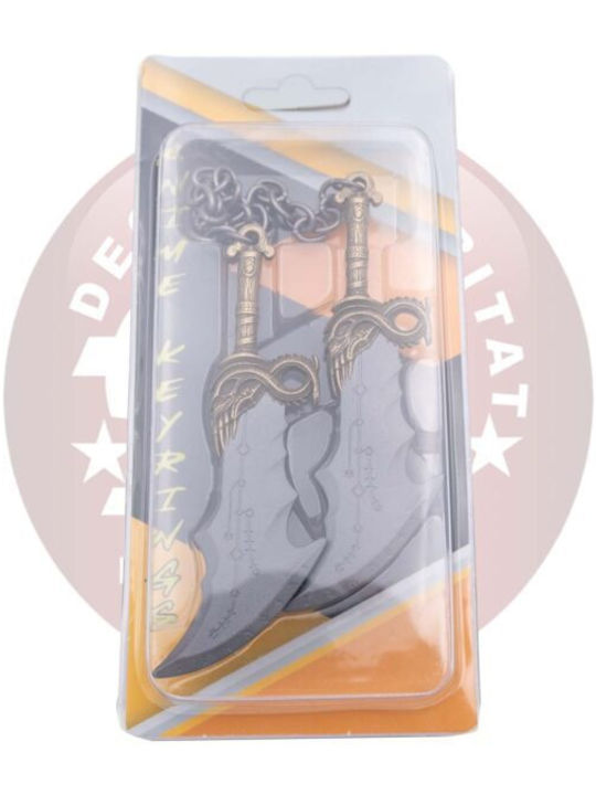 Ключодържател Метален God War Blades Chaos 10 См A11787 Ключодържател Метален God War Blades Chaos 10 См A11787