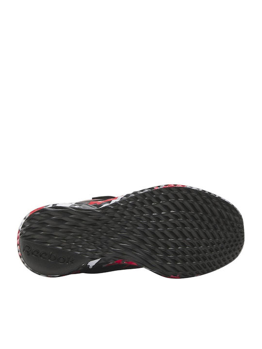 Rush Runner Rush Runner 5 Kids Sports Shoes Running with Hoop & Loop Closure Black