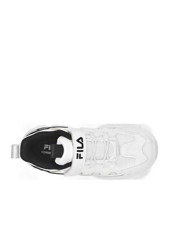 Memory Spinel 3 Kids Sports Shoes with Hoop & Loop Closure White