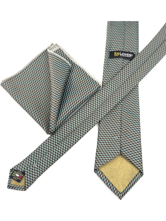 Legend Accessories Herren Krawatten Set Gedruckt in Grün Farbe