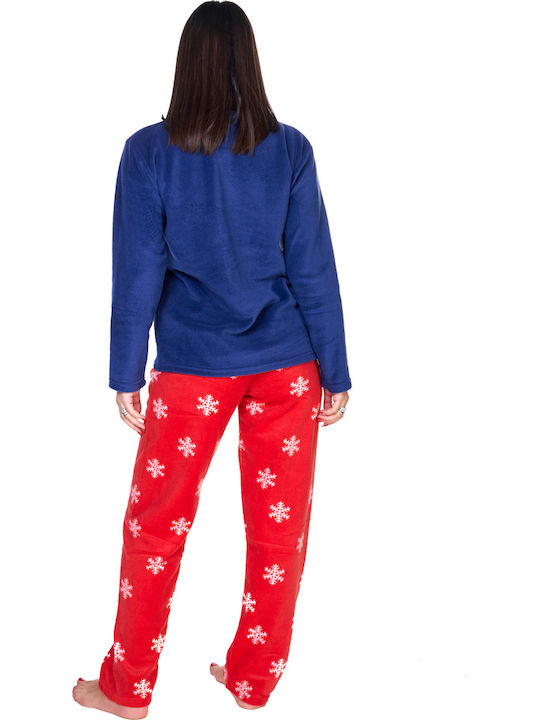 Comfort Winter Women's Pyjama Set Blue