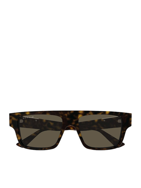 Gucci Unisex Sunglasses with Brown Tartaruga Plastic Frame and Brown Lens GG1960S 007