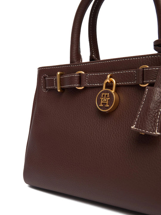 Leather Women's Tote Handbag Brown